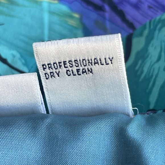 Point of View Silk Blazer Women Large Multicolor Lined Floral Abstract Dry Clean - Picture 5 of 9